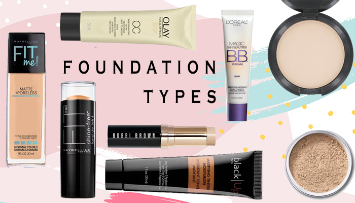 Types of Makeup Foundation : Liquid, Powder, Stick